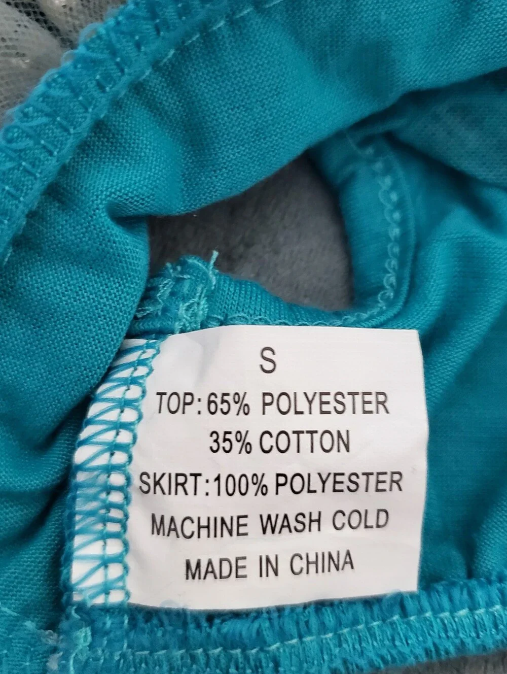 Teal and silver SMALL dog dress with the words 'I'M NOT Bossy I'M THE BOSS'